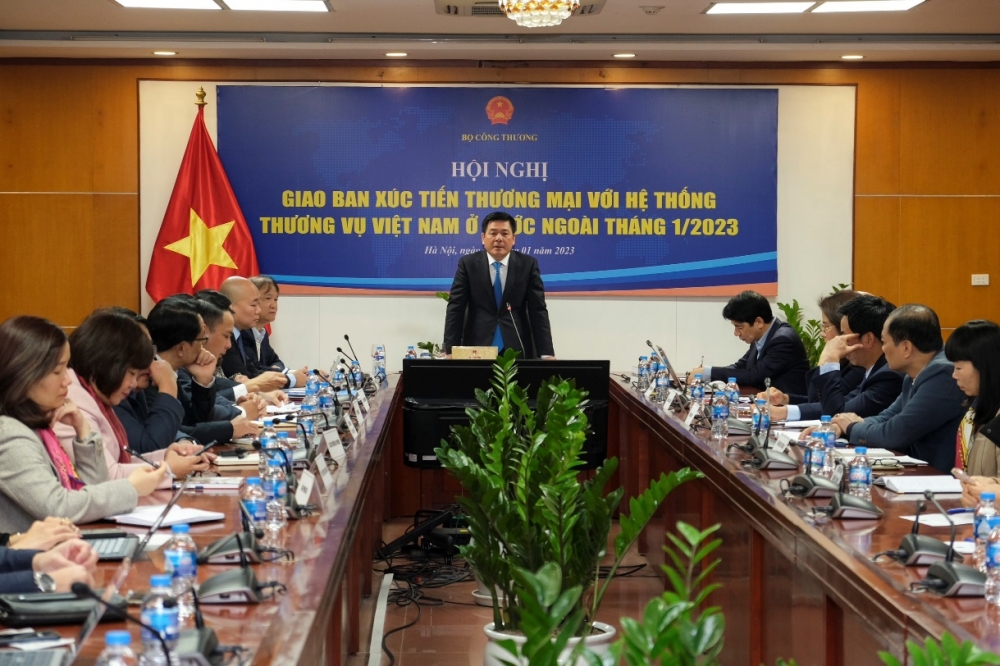 Tiếp tục đẩy mạnh công tác xúc tiến thương mại với hệ thống Thương vụ ở nước ngoài Tiếp tục đẩy mạnh công tác xúc tiến thương mại với hệ thống Thương vụ ở nước ngoài