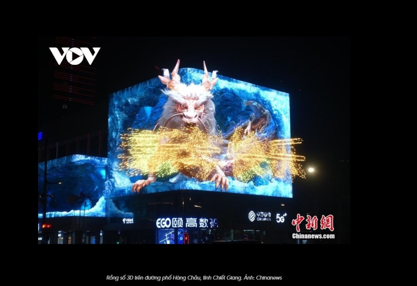 Ngắm nhìn hình tượng Rồng khoe sắc ở Trung Quốc đầu Xuân Giáp Thìn