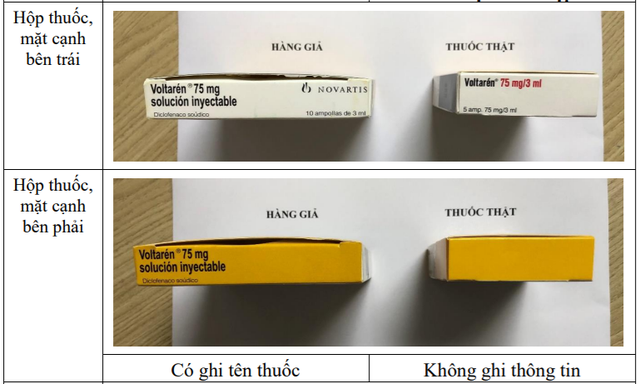 Hướng dẫn người dân phân biệt thuốc Voltarén 75 mg thật và giả Hướng dẫn người dân phân biệt thuốc Voltarén 75 mg thật và giả