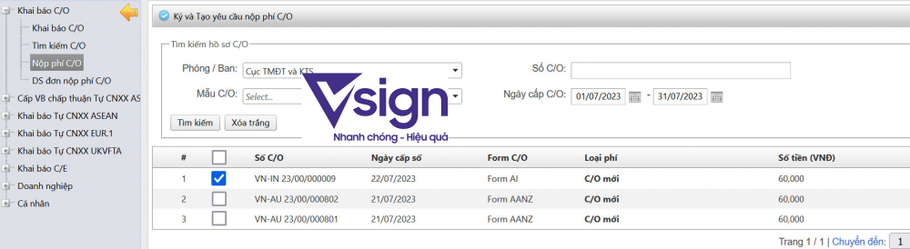 Từ 21/7: Doanh nghiệp xin cấp C/O phải nộp phí