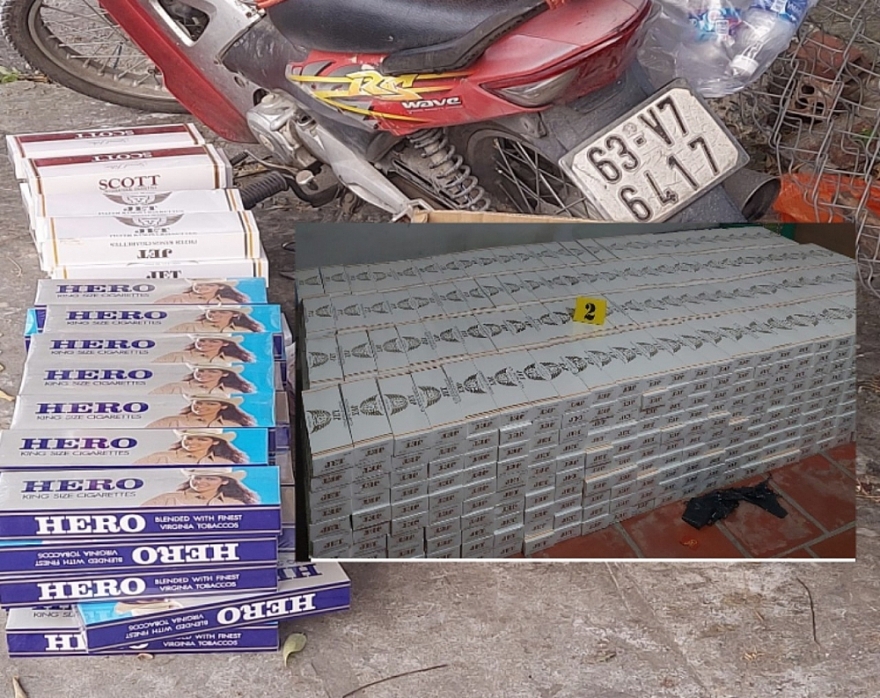 Tiền Giang: Thu giữ hơn 13.000 bao thuốc lá nhập lậu