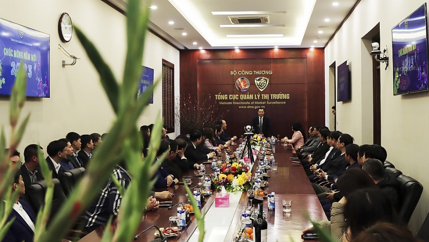 Lãnh đạo Bộ Công Thương chúc Tết Tổng cục Quản lý thị trường dịp xuân Quý Mão