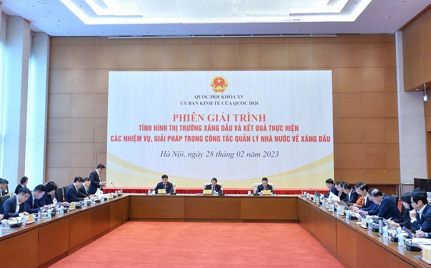 Bộ trưởng Nguyễn Hồng Diên giải trình vấn đề xăng dầu trước Quốc hội