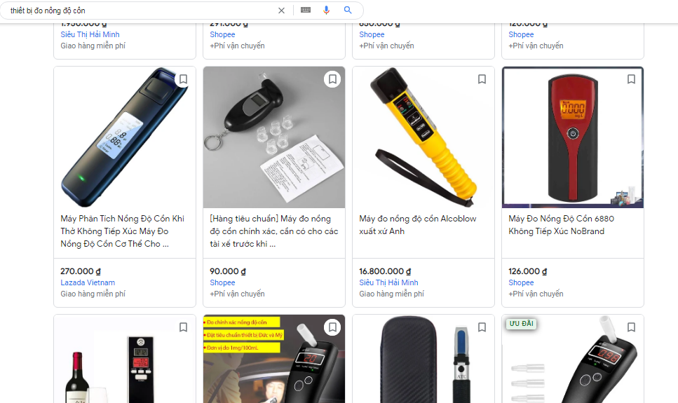 Siết chặt quản lý hoạt động kinh doanh thiết bị đo nồng độ cồn