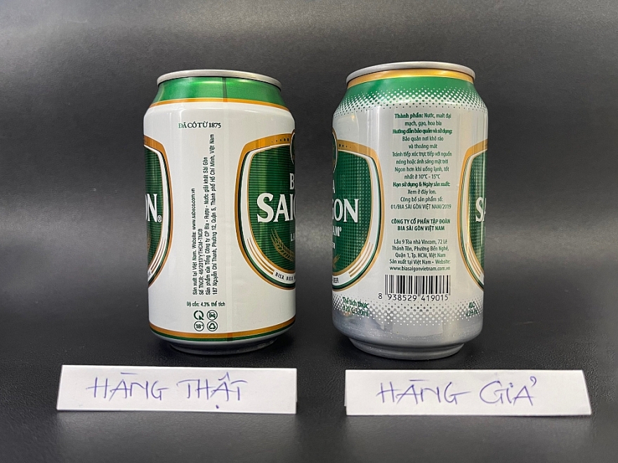 Xử phạt hình sự cá nhân, pháp nhân làm giả nhãn hiệu BIA SAIGON