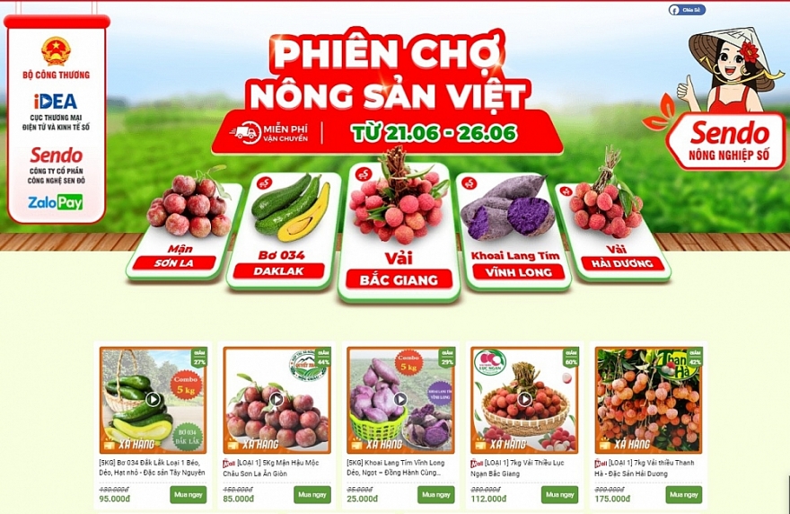 Bán nông sản online - điều mà trước đây chưa từng có