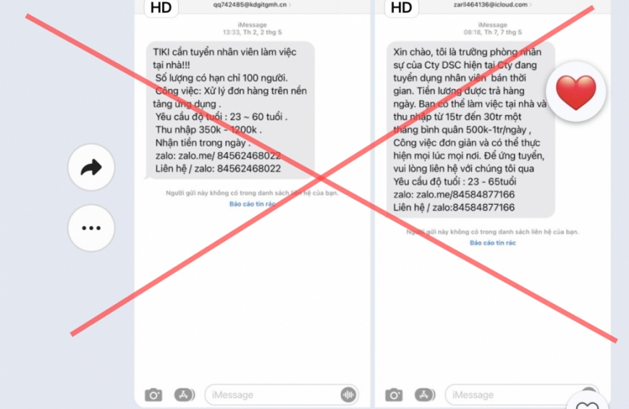 Nở rộ vấn nạn lừa đảo, tuyển cộng tác viên cho sàn thương mại điện tử