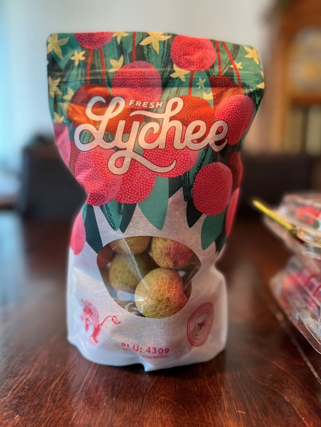 Quả vải Việt Nam được bày bán trong hệ thống siêu thị lớn tại Hoa Kỳ