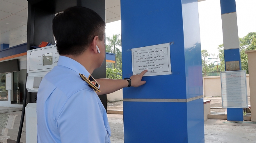 Tổng cục Quản lý thị trường giám sát 21 CHXD tại Hà Nội, Vĩnh Phúc, Thái Nguyên