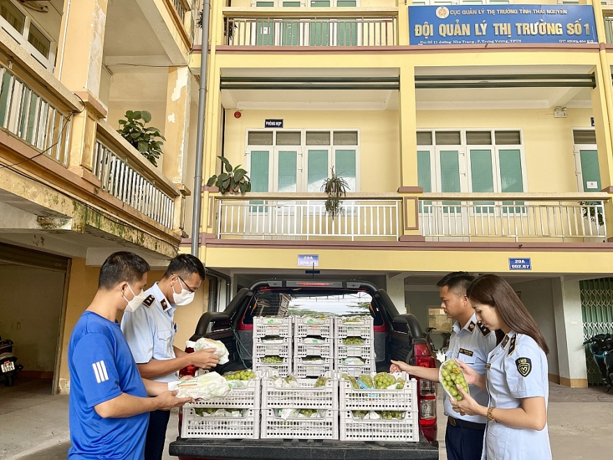 Kịp thời xử lý nhiều cá nhân, cơ sở kinh doanh rau, củ, quả không rõ nguồn gốc