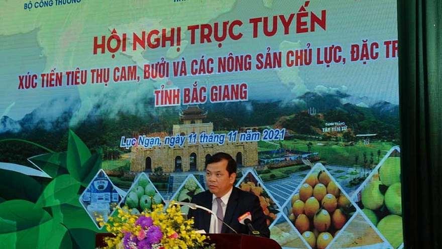 Xúc tiến, đưa cam, bưởi, nông sản Bắc Giang lên sàn thương mại điện tử