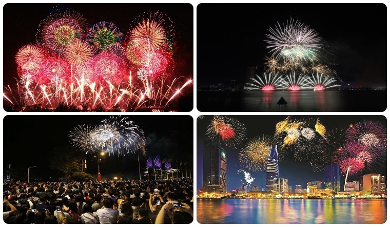 Các địa điểm bắn pháo hoa Tết Nguyên đán 2024 trên toàn quốc