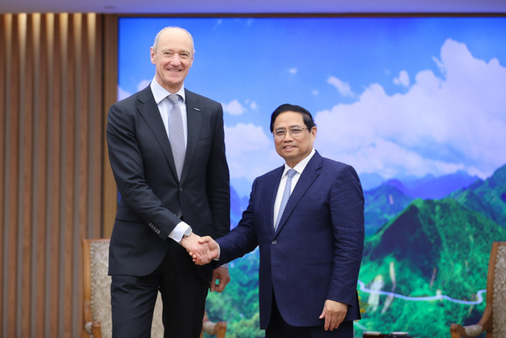 Thủ tướng Phạm Minh Chính tiếp Chủ tịch Tập đoàn Siemens (Đức) - Ảnh: VGP