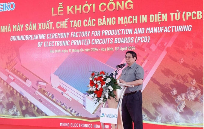 Thủ tướng dự khởi công nhà máy bảng mạch in điện tử gần 5.000 tỷ đồng.