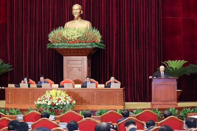 Ngày làm việc thứ nhất của Hội nghị giữa nhiệm kỳ Ban Chấp hành Trung ương Đảng khoá XIII - Ảnh 1.