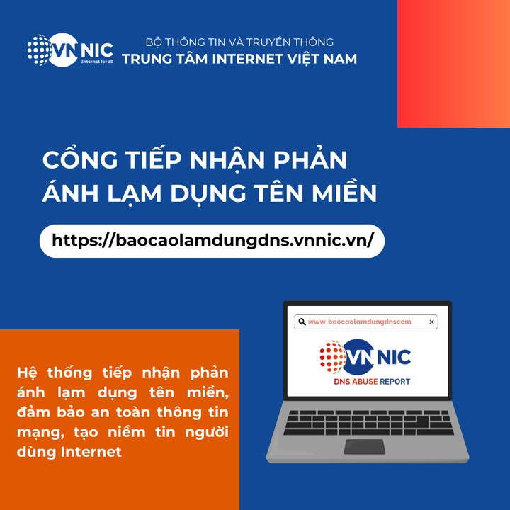 Ra mắt Cổng tiếp nhận phản ánh lạm dụng tên miền- Ảnh 1.