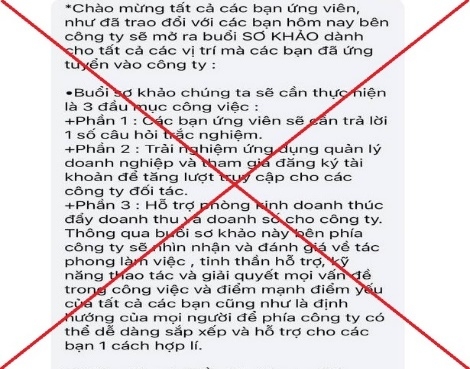 Cảnh báo thủ đoạn lừa đảo chiếm đoạt tài sản khi làm nhiệm vụ online trên nền tảng Workplace Cảnh báo thủ đoạn lừa đảo chiếm đoạt tài sản khi làm nhiệm vụ online trên nền tảng Workplace