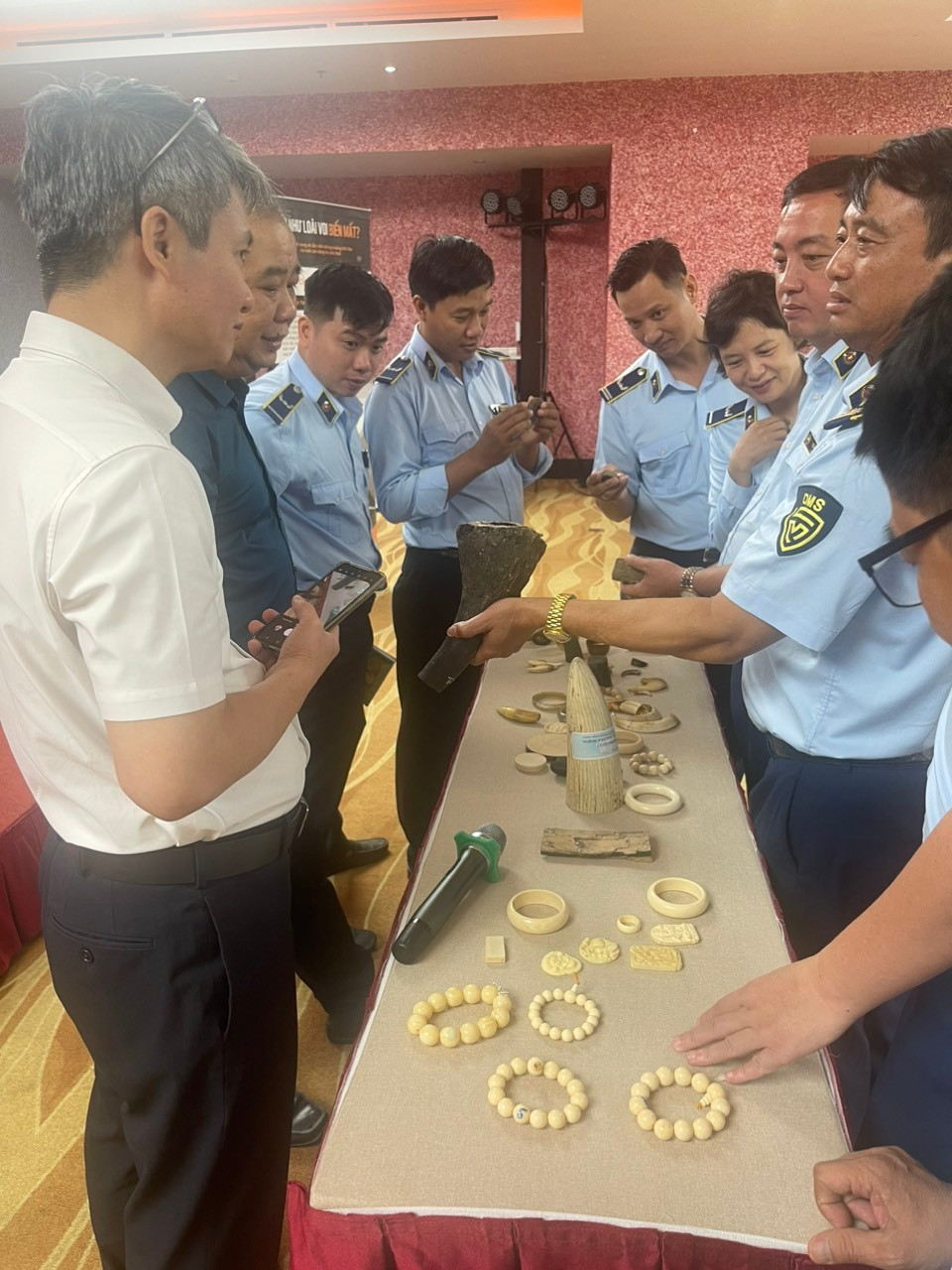 Tập huấn về phòng chống buôn bán trái phép động vật hoang dã và các sản phẩm làm từ ngà voi Tập huấn về phòng chống buôn bán trái phép động vật hoang dã và các sản phẩm làm từ ngà voi