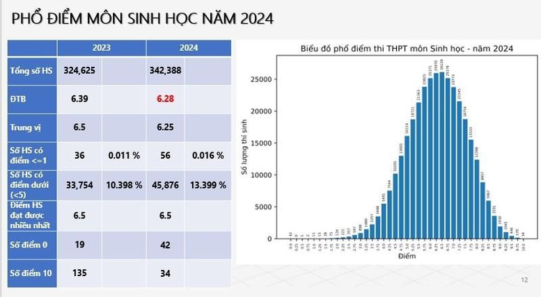 Công bố phổ điểm tất cả các môn thi tốt nghiệp THPT 2024- Ảnh 5.