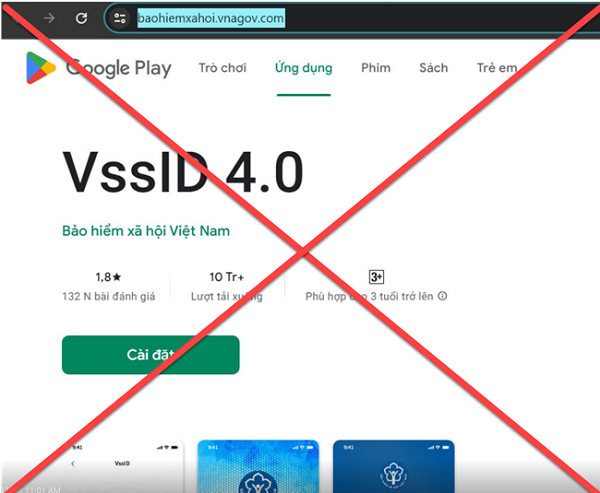 Cài đặt phần mềm bảo hiểm xã hội “giả mạo”, người đàn ông bị mất gần 2 tỷ đồng Cài đặt phần mềm bảo hiểm xã hội “giả mạo”, người đàn ông bị mất gần 2 tỷ đồng