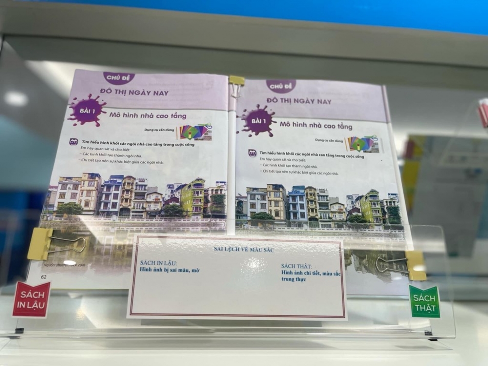 Mở cửa Phòng trưng bày Nhận diện Sách giáo khoa và Đồ dùng học tập