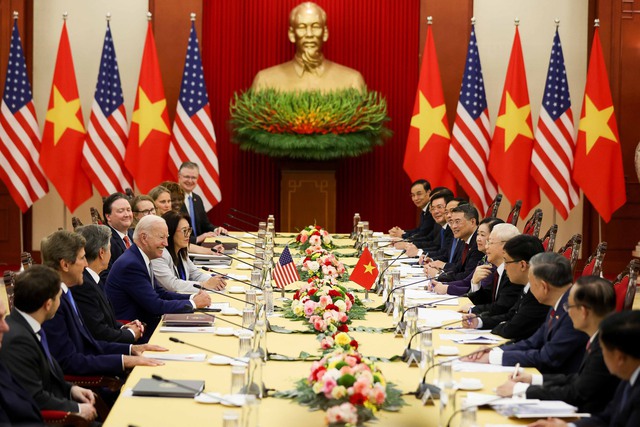 Toàn văn Tuyên bố chung về nâng cấp quan hệ Việt Nam -  Hoa Kỳ lên Đối tác Chiến lược Toàn diện - Ảnh 5.