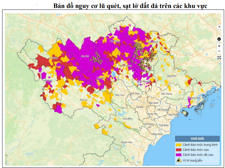 cảnh báo Bắc Bộ