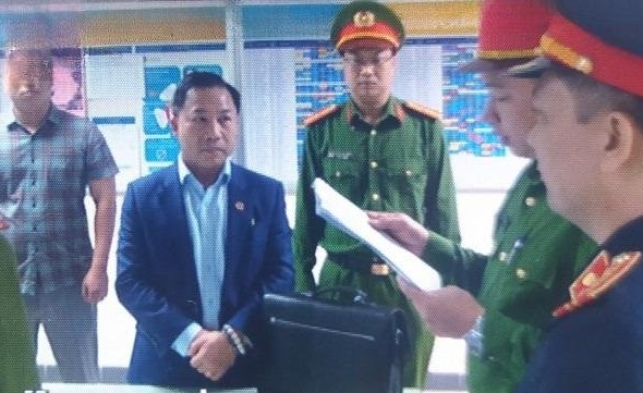 Cơ quan Cảnh sát điều tra Công an tỉnh công bố các Quyết định và Lệnh đối với Lưu Bình Nhưỡng.