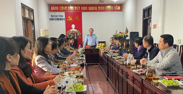 Đoàn công tác Tổng cục Quản lý thị trường làm việc tại Cục QLTT Phú Thọ