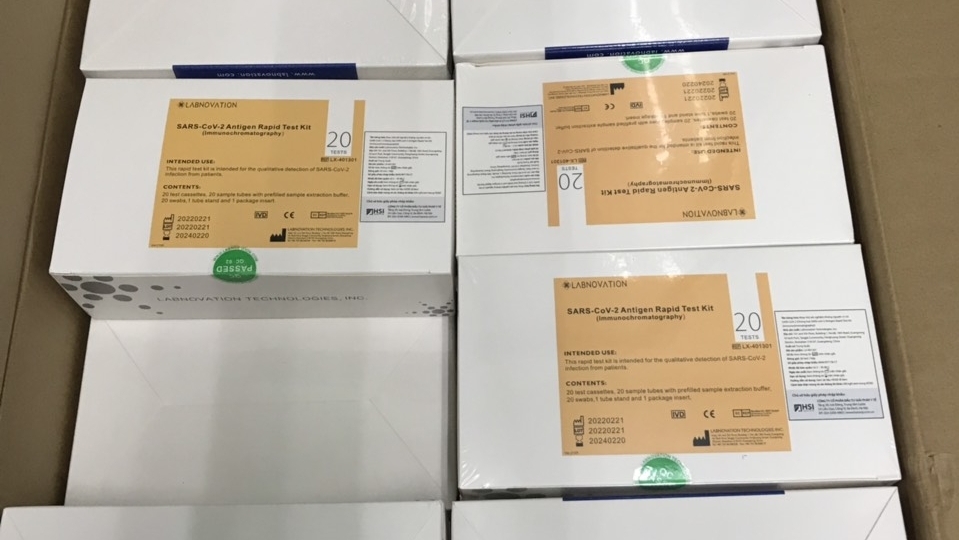 Lực lượng QLTT Hà Nội thu giữ 3.000 bộ kit test nhanh Covid-19 không có hóa đơn chứng từ