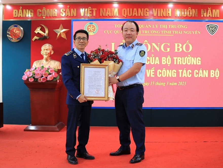 Bổ nhiệm Cục trưởng Cục QLTT tỉnh Thái Nguyên