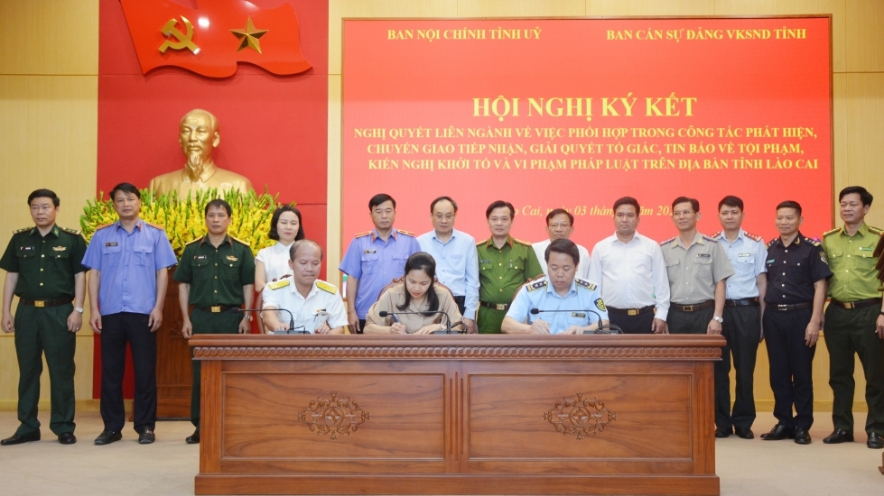 Phối hợp phát hiện, chuyển giao, tiếp nhận, giải quyết tố giác, tin báo về tội phạm, kiến nghị khởi tố và vi phạm pháp luật trên địa bàn Lào Cai