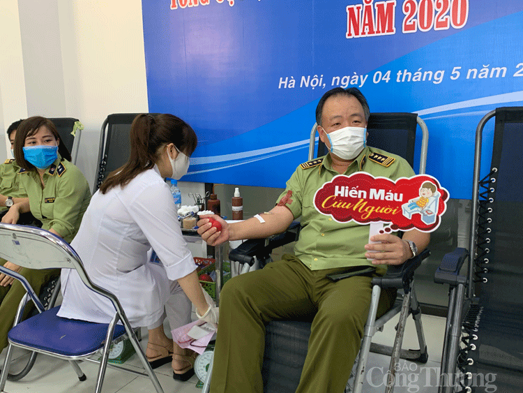Lực lượng Quản lý thị trường tích cực hưởng ướng Chương trình Hiến máu năm 2024