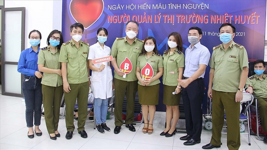 Lực lượng Quản lý thị trường tích cực hưởng ướng Chương trình Hiến máu năm 2024