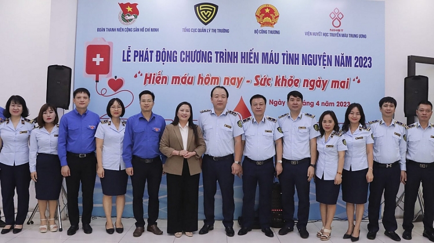 Lực lượng Quản lý thị trường tích cực hưởng ướng Chương trình Hiến máu năm 2024