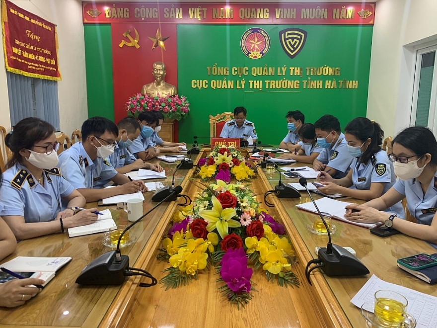 Cục QLTT Hà Tĩnh: Đổi mới giao ban bằng hình thức trực tuyến tại các điểm cầu
