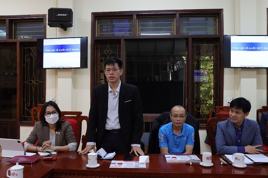 Nhiều dấu hiệu xâm phạm SHTT được Honda Việt Nam chia sẻ với lực lượng QLTT Hà Giang