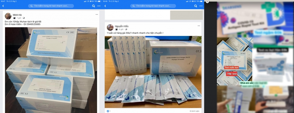 Số lượng F0 tăng cao, giá kit test liên tục thay đổi Số lượng F0 tăng cao, giá kit test liên tục thay đổi