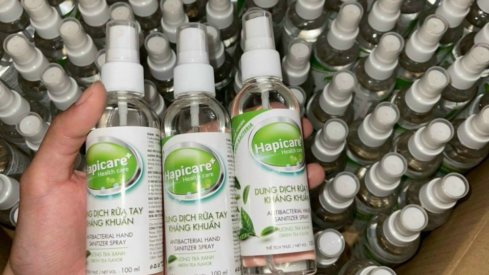 Đình chỉ, thu hồi dung dịch rửa tay kháng khuẩn Happicare+