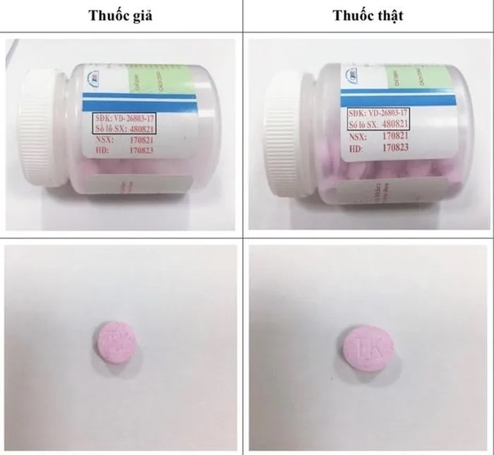 Cảnh báo về thuốc giảm đau, hạ sốt Ophazidon bị làm giả