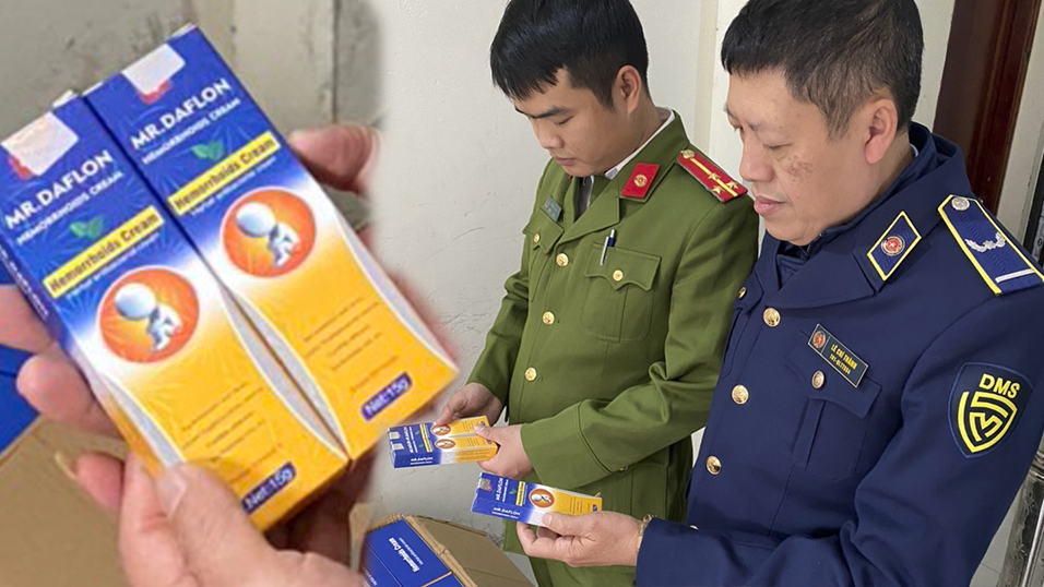 Tạm giữ trên 2.000 tuýp thuốc trị bệnh trĩ giả mạo nhãn hiệu tại Hà Nội