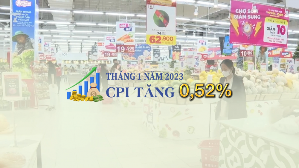 Chỉ số giá tiêu dùng CPI tháng 1 tăng 0,52%
