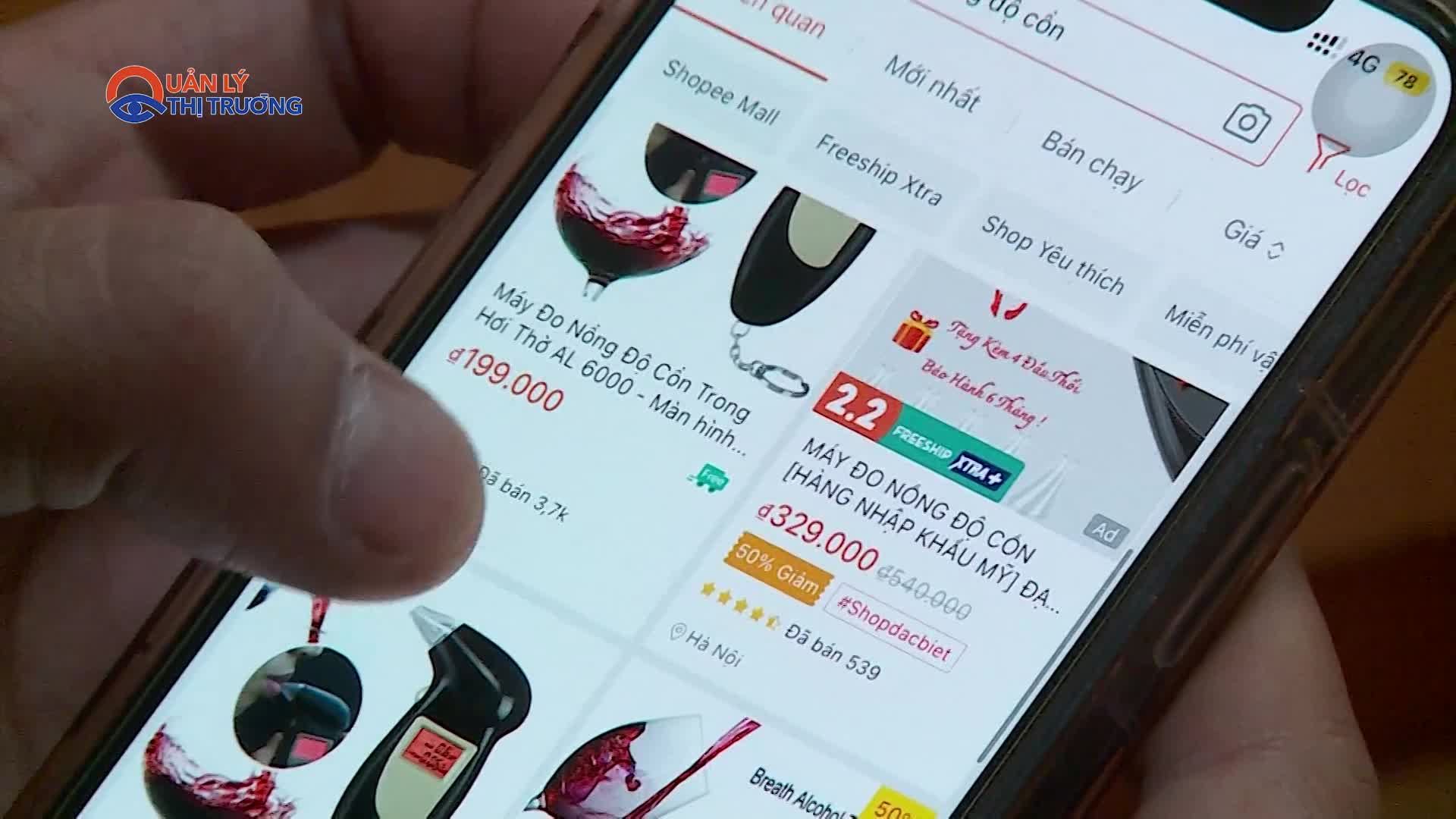 Mập mờ chất lượng máy đo nồng độ cồn