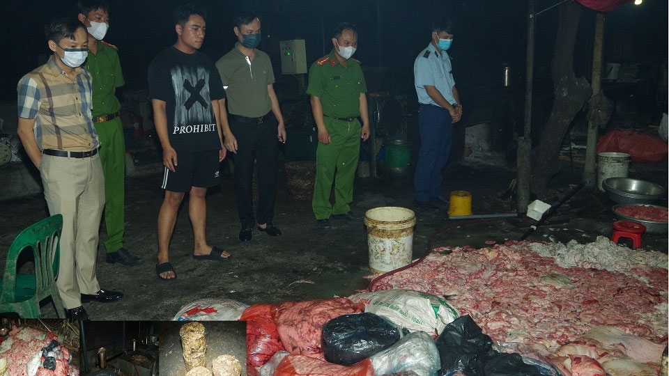 Hà Nam: Phát hiện trên 6 tấn sản phẩm động vật không rõ nguồn gốc