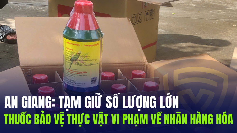 An Giang: Tạm giữ số lượng lớn thuốc bảo vệ thực vật nhãn mác nước ngoài