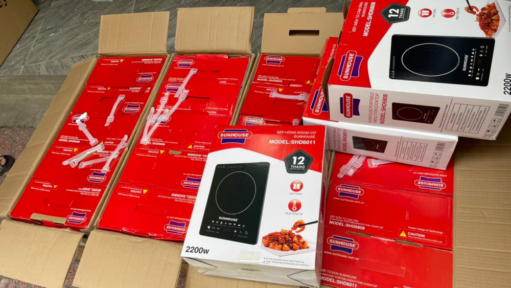 QLTT Hà Nội: Thu giữ gần 100 bếp từ giả mạo nhãn hiệu Sunhouse